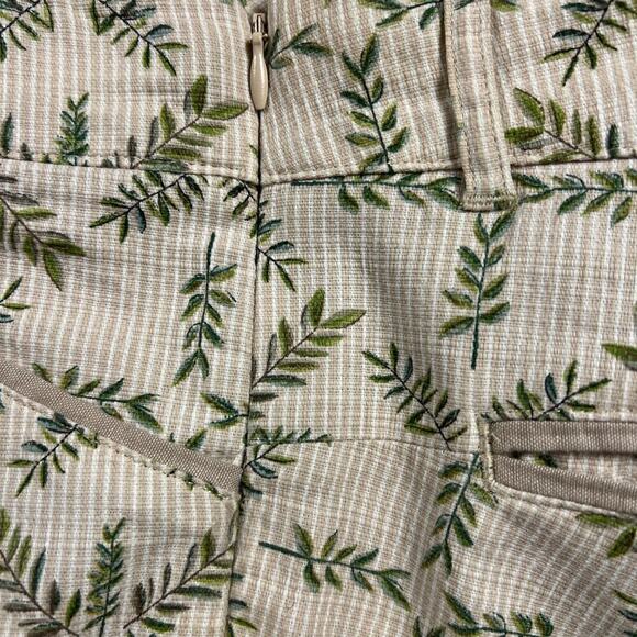 Anthropologie Cartonnier Charlie Trouser Pants Cropped Fern Print Size 2 - Picture 7 of 10